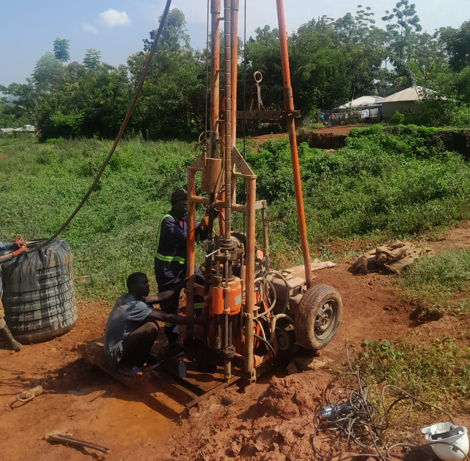 Mining team at work — artisanal extraction in progress